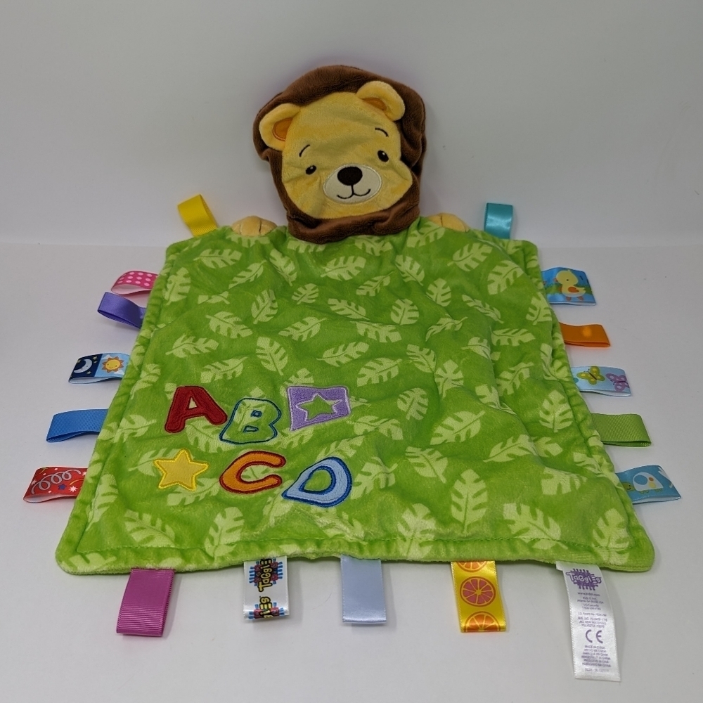 Taggies Lovey Lion Peek A Boo ABCD Alphabet ABC Jungle Baby Security Blanket
